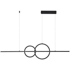 Závesné svietidlo IMMAX NEO LITE RONDAS SMART 131cm 56W s podporou BEACON, Wi-Fi, TUYA čierne

