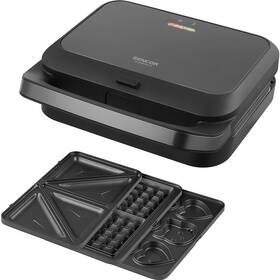 Sendvičovač Sencor SSM 2200BK FLEXISNACK XL 3 v 1 čierny

