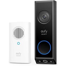 Videozvonček Anker Eufy E340 2K s internou vyzváňacou jednotkou čierna farba
