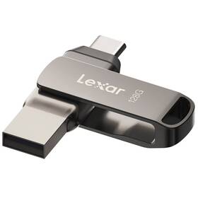 USB flashdisk Lexar JumpDrive D400 Dual, 128GB sivý

