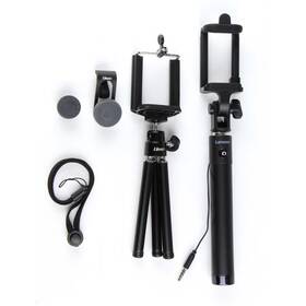 Selfie tyč Lenovo set trojnožka,selfie tyč,čočky 
