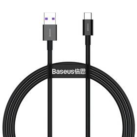 Kábel Baseus Superior USB/USB-C, 6A, 66W, 1m čierny

