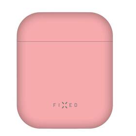 Puzdro FIXED Silky pro Apple AirPods 1 a 2 ružové


