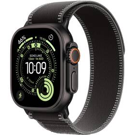 Inteligentné hodinky Apple GPS + Cellular 49mm čierny titán - čierny / uhlový trailový ťah - S/M 

