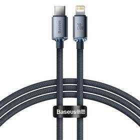 Kábel Baseus Crystal Shine Series USB-C/Lightning 20W 1,2m čierny

