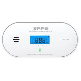 Detektor oxidu uhoľnatého Safe 10YDCO-RF (CO) FireSafe biely

