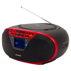 Rádiomagnetofón s DAB+/CD AIWA BBTU-500DAB červený

