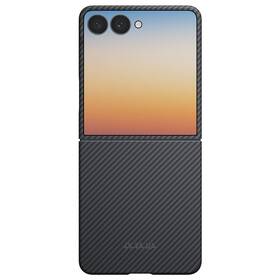 Kryt na mobil Pitaka na Samsung Galaxy Z Flip 8 čierny/sivý

