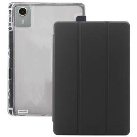 Puzdro na tablet flipové Mobile Origin Easy Tablet Case na Lenovo Idea Tab 11 čierne/priehľadné

