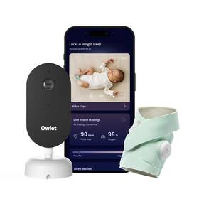 Súprava kamery a inteligentné ponožky Owlet Dream Duo - Mint zelená

