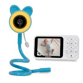 Detská elektronická pestúnka Evolveo Baby Monitor N35 (CAM-35B) biela/modrá

