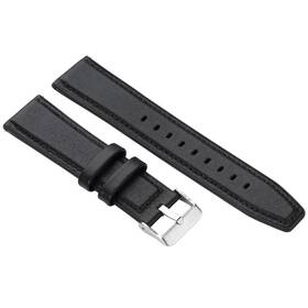 Remienok Niceboy Watch Band 22mm, kožený čierny

