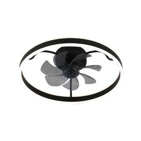 LED stropné svietidlo Rabalux Fanfy, s ventilátorom čierne

