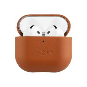 Puzdro FIXED Kožené puzdro PodsLeather pre Apple AirPods 4 hnedé

