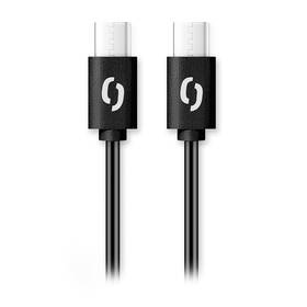 Kábel Aligator Power 60W, USB-C/USB-C, 3A, 1m čierny

