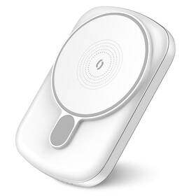 Powerbank Aligator Mag-Bank, určené pre Magsafe, 5000mAh biela

