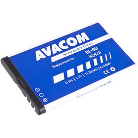 Batéria Avacom pre Nokia 5530, CK300, E66, 5530, E75, 5730, Li-Ion 1120mAh (náhrada BL-4U) 

