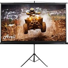 Plátno Aveli stativ 204x115 cm 92" čierne

