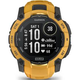 Inteligentné hodinky Garmin Instinct 3 - 50 mm Solar sivé/oranžové

