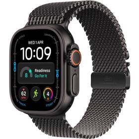 Inteligentné hodinky Apple GPS + Cellular 49 mm černý titan, černý titanový milánský tah - L 


