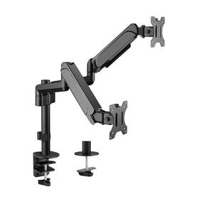 Držiak Gembird MA-DA2P-01, dual, pre monitor, naklápacie, pre uhlopriečky 17"-32”, nosnosť 9kg čierny

