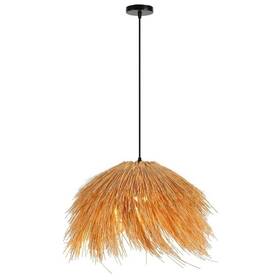 Závesné svietidlo IMMAX BOHO NATURALEZA, D55cm, E27, prírodný ratan čierne/hnedé


