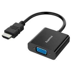 Redukcia Hama HDMI/VGA, Full HD čierna farba
