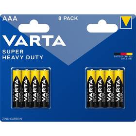 Batérie zinkovo-uhlíková Varta Super Heavy Duty AAA, R6P, blister 8ks 

