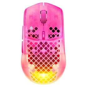 Myš SteelSeries Aerox 3 Wireless Gen 2 - MagentaHaze červená

