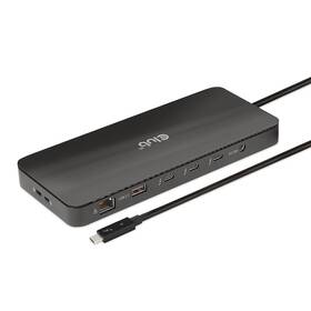 Dokovacia stanica Club3D Thunderbolt 4, 3xUSB-C, 3xUSB-A, PD čierna farba
