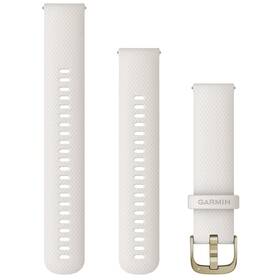 Remienok Garmin Quick Release (20 mm), silikónový biely/zlatý

