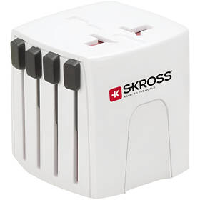 Cestovný adaptér SKROSS pre 150 krajín MUV Micro, 2.5A max. biely

