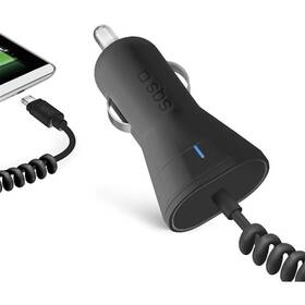 Adaptér do auta SBS MUSB 2100MA BLK 

