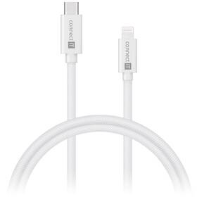 Kábel Connect IT Wirez USB-C/Lightning, 27 W, 1 m biely


