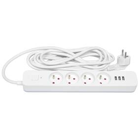 Kábel predlžovací ECOLITE FU4-1 1,5M 3×USB 

