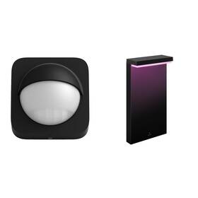 Svietidlo vonkajšie Philips Nyro White and Color Ambiance, sloupek - černé + Detektor pohybu Philips Hue Outdoor (8719514342262) černé čierne

