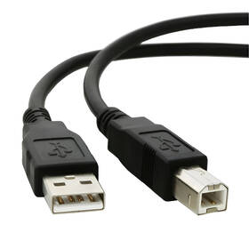 Kábel AQ USB B - USB 2.0 A M/M, 5 m 

