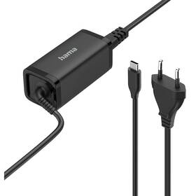 Sieťový adaptér Hama USB-C GaN, Power Delivery 45 W čierny

