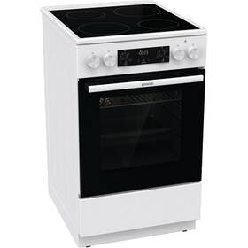 Sklokeramický sporák Gorenje GEC5C61WG biely


