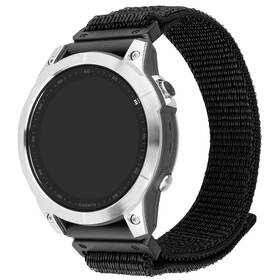 Remienok FIXED Nylon Sporty Strap na Garmin QuickFit 26mm čierny

