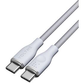 Kábel Voltme Powerlink Rugg Series USB-C/USB-C, CTC 5A/100W 1,8m sivý

