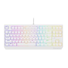 Klávesnica Genesis THOR 230, TKL, RGB, Outemu Brown, US layout biela

