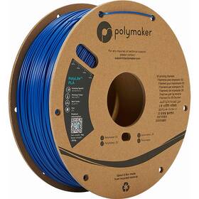 Tlačová struna (filament) Polymaker PolyLite PLA, 1,75 mm, 1 kg modrý

