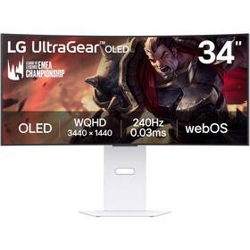 Herný monitor LG UltraGear 34GX90SA-W čierny/biely

