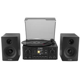 Mikro HiFi systém Hyundai RTC 366 BTDAB čierny

