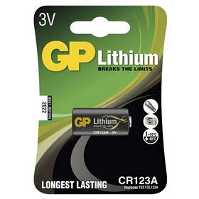 Batéria lítiová GP CR123A, blister 1ks 

