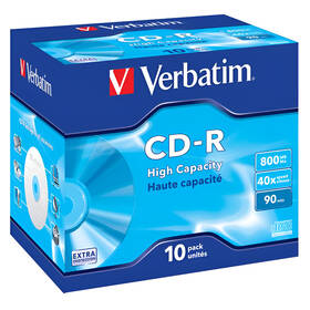  Disk Verbatim Extra Protection CD-R DL 800MB/90min, 40x, jewel box, 10ks