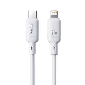 Kábel Baseus Silky USB-C/Lightning, 20W, 1m biely

