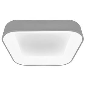 LED stropné svietidlo Solight štvorcové Treviso, 48W, 2880lm, stmievateľné, diaľkové ovládanie sivá farba
