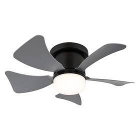 LED stropné svietidlo GLOBO HINES 03609A, s ventilátorom čierne

